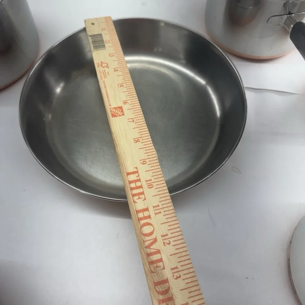 VTG 10 Pc Revere Ware 1801 Pots,Skillets, Lids   Clean. USA